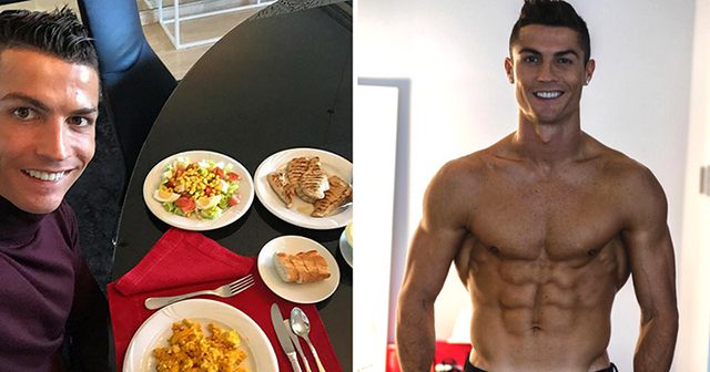 Chế độ ăn uống khoa học giúp Ronaldo có được thân hình săn chắc